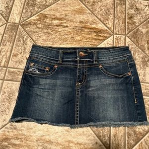 Jean mini skirt